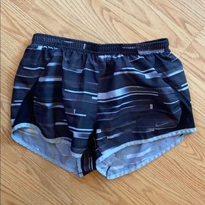 Nike black and gray athletic shorts